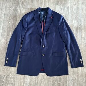 Liam John blue wool blazer men’s sz 44L